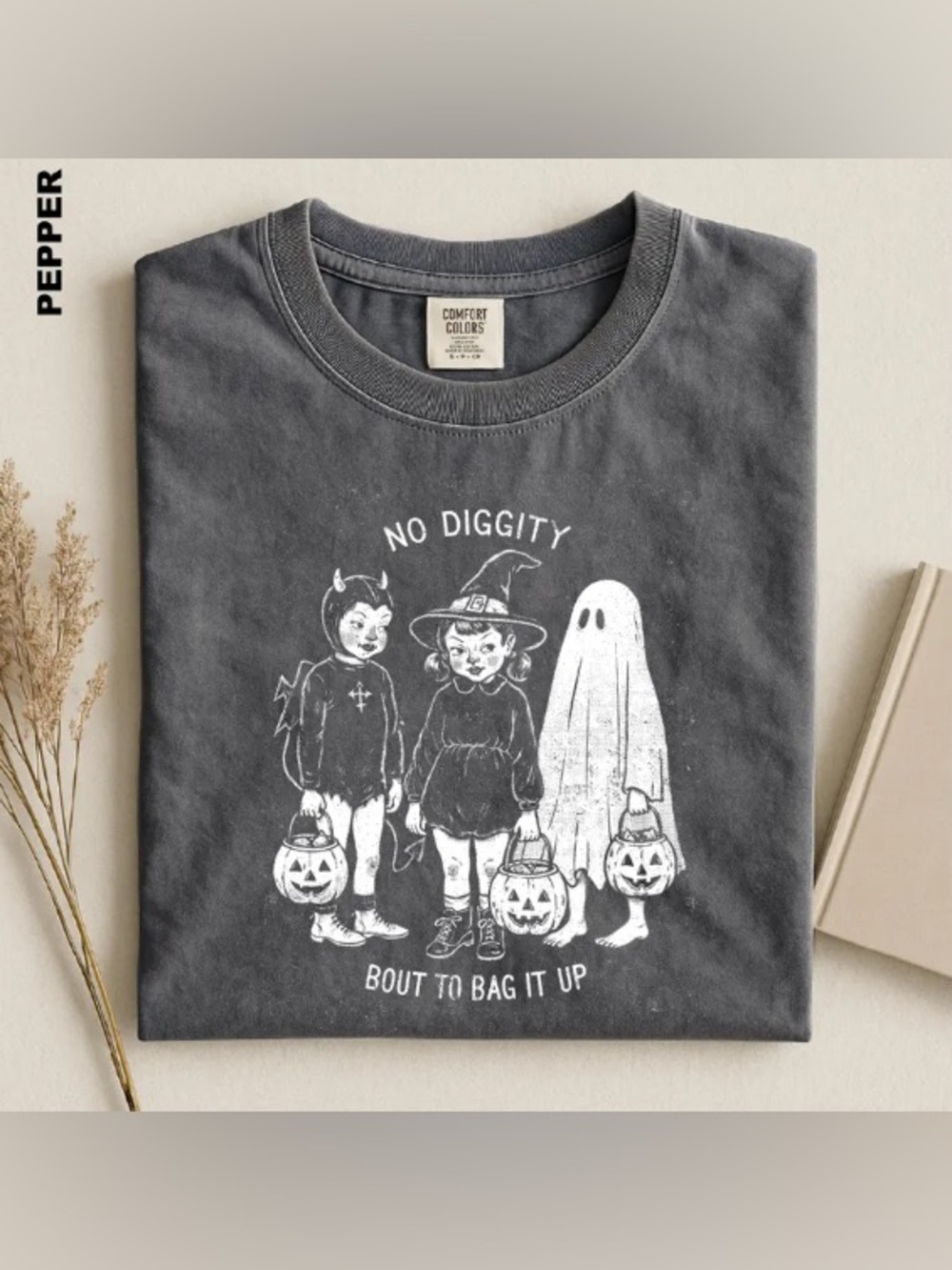 No Diggity Halloween Shirt, Bout To Bag It Up, Funny Trick Or Treat T-shirt
